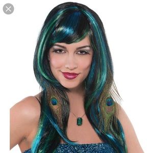 Halloween Peacock Queen Wig- Never Worn